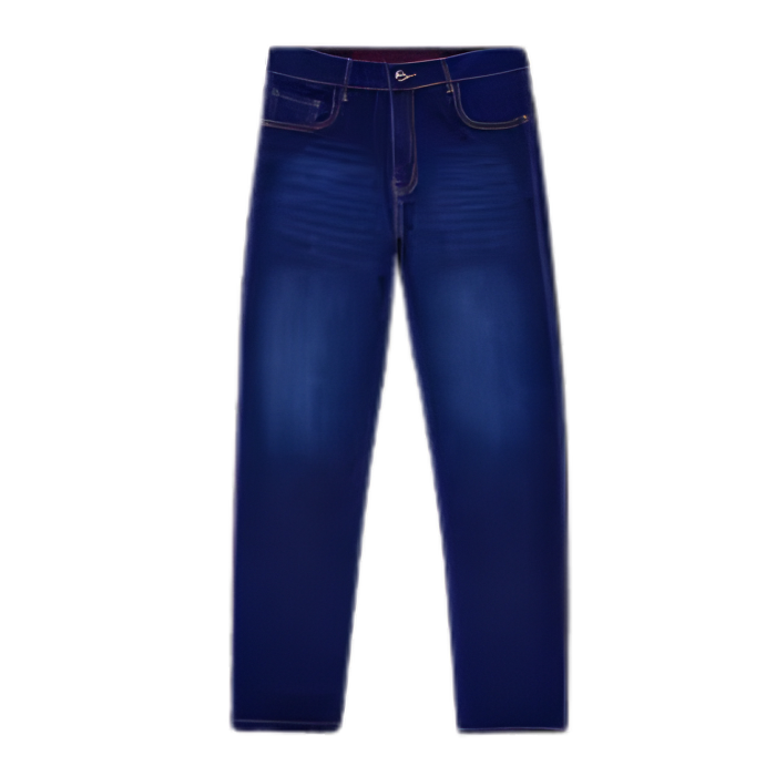 7 Admiral Blue Whiskering Washed Stretchable Denim - Image 1