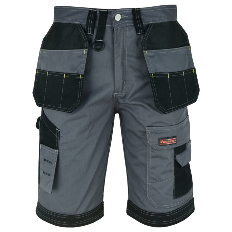 DSC_9802-768x768 Redhawk Work Shorts with Holster Pockets for men – Grey - Image 1