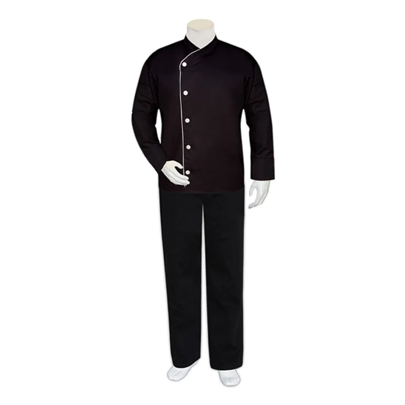 Chef-Uniform-CU-37001_001 Chef Black Uniform - Image 1