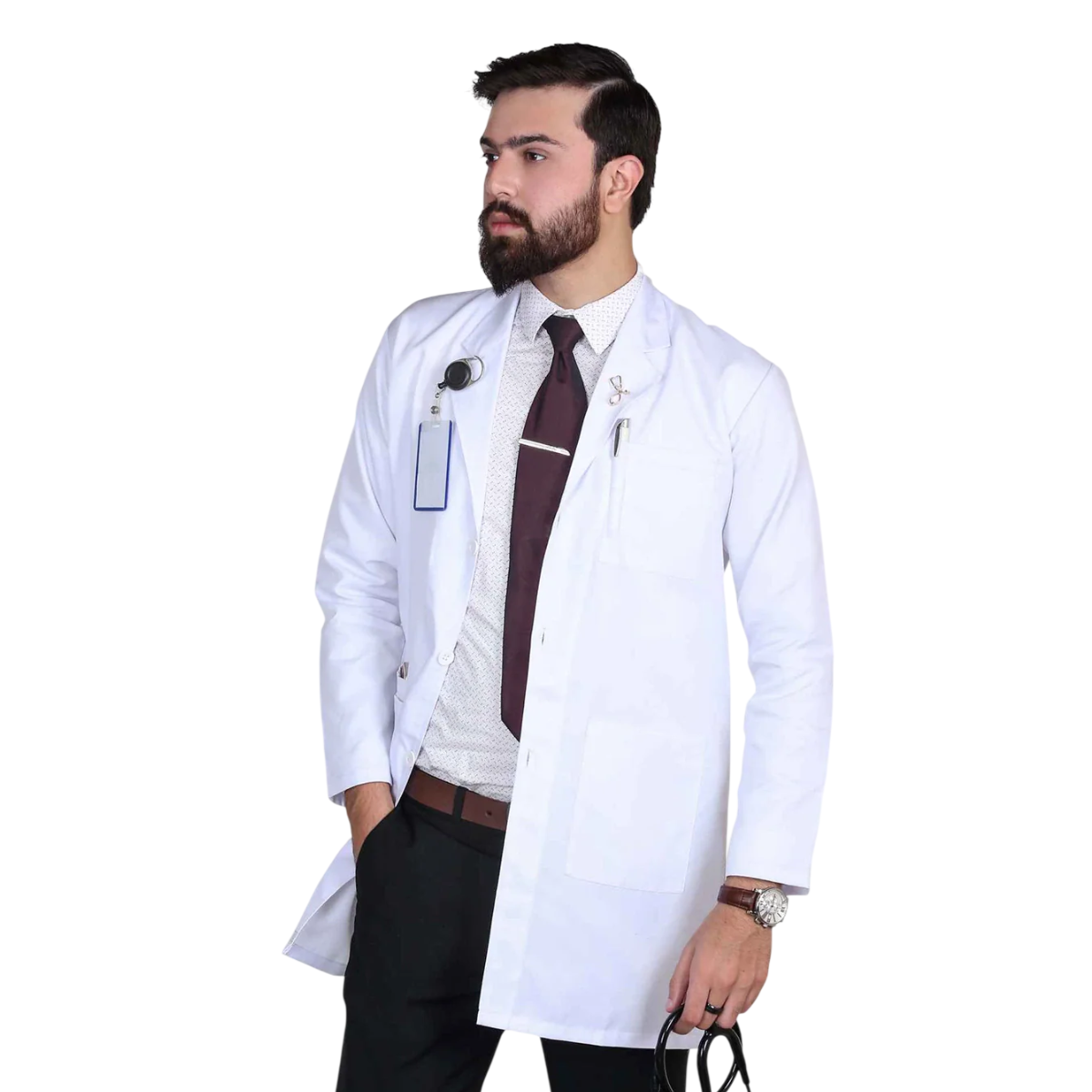 Untitled design (74) Premium Wrinkle Free Unisex Labcoat - Image 1