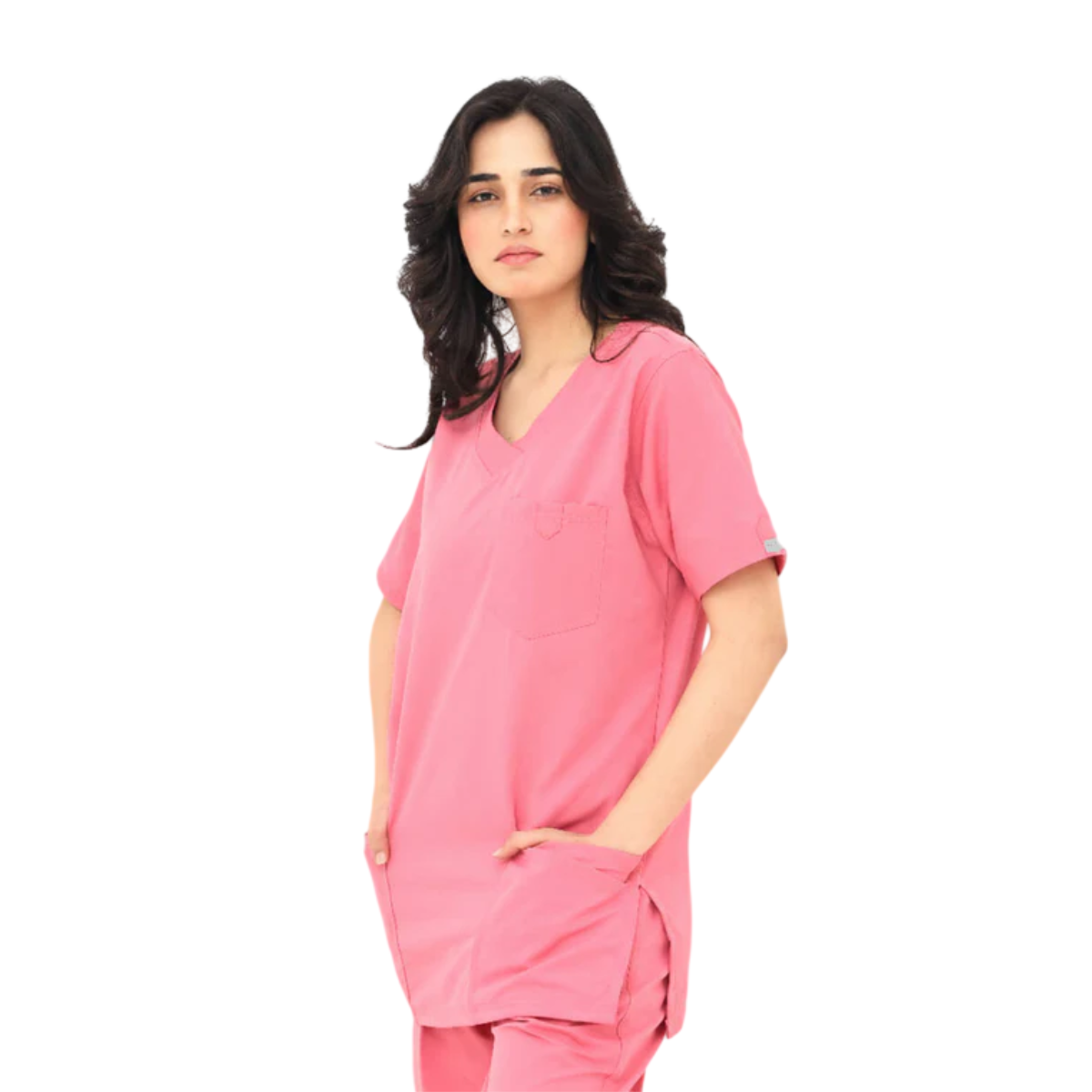 Untitled design (76) Women's 5-Pocket V-Neck Scrub - Image 1